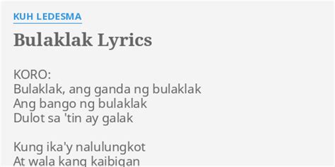 bulaklak lyrics|Iba pa.